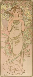 La Femme Animee en Fleur od Alphonse Mucha