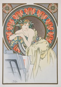 Žena s mákem, 1898. od Alphonse Mucha