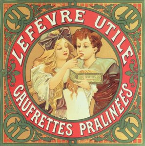 Oplatky Lefèvre-Utile / Pralinky od Alphonse Mucha