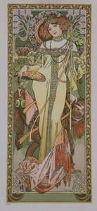Čtyři roční období: Podzim, 1900. od Alphonse Mucha