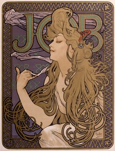 Plakát na hedvábný papír Job, 1897