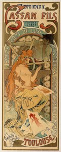 Plakát pro tiskárnu Toulouse Cassan Fils, 1897.