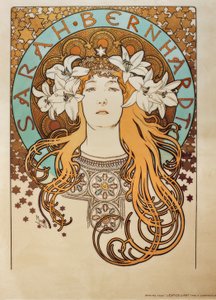Sarah Bernhardtová od Alphonse Mucha