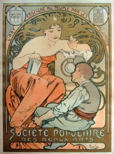 Populární společnost výtvarných umění / Umění vyučované lidem od Alphonse Mucha