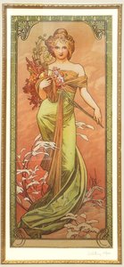 Jaro ze série Les Saisons od Alphonse Mucha