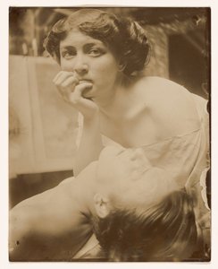 Studie pro dekorativní panel, 1908 (želatinový stříbrný tisk) od Alphonse Mucha