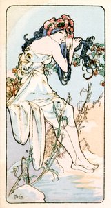"Léto", 1900 od Alphonse Mucha