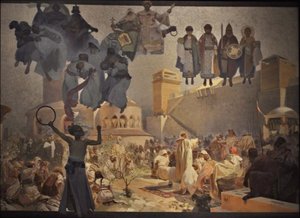 Úvod do slovanské liturgie Cyklus Slovanská epopej od Alphonse Mucha