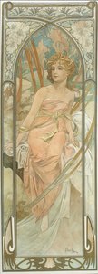 The Times of the Day: Ranní probuzení od Alphonse Mucha