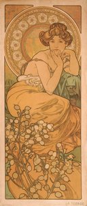 Topaz Ze série The gems od Alphonse Mucha