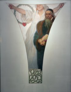 Treue – J.A.Komensky od Alphonse Mucha