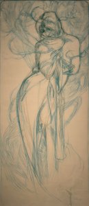 Zima od Alphonse Mucha