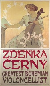 Zdenka Cerny od Alphonse Mucha