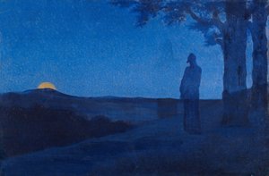 Kristova samota par Osbert, Alphonse (1857-1939). Olej na dřevě, rozměr: 37,5x56