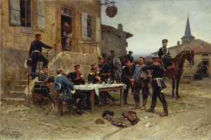 The Dispatch-Bearer, 1880. od Alphonse de Neuville
