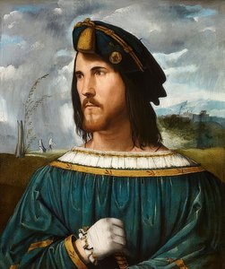 Portrét gentlemana (známého jako Cesare Borgia). Zw. 1500 a 1524