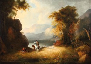 Návrat domů 1835 (olej na plátně) od Alvan Fisher