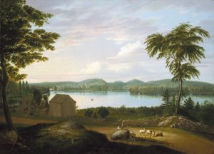 Pohled na Springfield na řece Connecticut, 1819