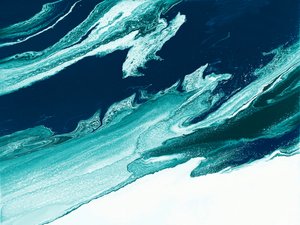 Abstraktní mořské vlny od Alyson Storms