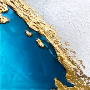 Zlaté pobřeží – abstraktní od Alyson Storms