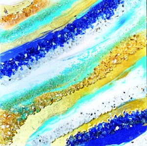 Jiskřivý modro-zlatý proud od Alyson Storms