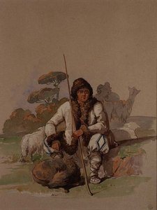 Pastýř, kolem roku 1855 od Amadeo Preziosi