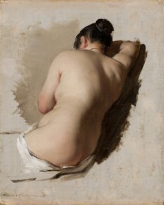 Study of a Nude, c.1850 (olej na plátně)