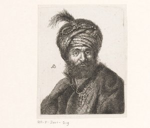 Busta muže v turbanu