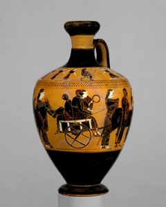 Terakotová lekythos, cca 550–530 př. n. l. (terakota)