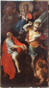 Madona s dítětem a svatý Jan Evangelista a svatý Michael
