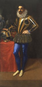Portrét Lucio Foppa, kolem roku 1590 (olej na panelu)