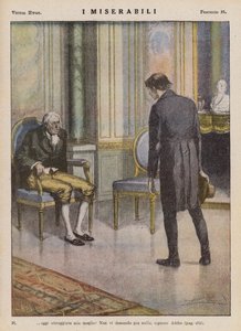 Ilustrace k Bídníkům od Victora Huga (barevná litografie)