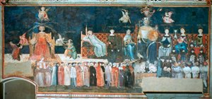Alegorie dobré vlády, 1338-1340 od Ambrogio Lorenzetti