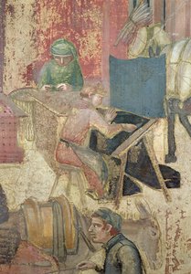 Účinky dobré vlády ve městě, detail tkalců, 1338-40 od Ambrogio Lorenzetti