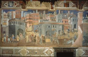 Dobrá správa věcí veřejných od Ambrogio Lorenzetti