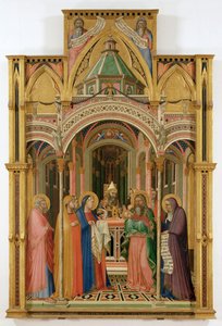 Obětování v chrámu (tempera na dřevě) od Ambrogio Lorenzetti