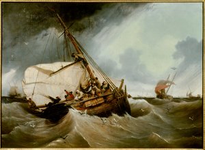 Lov tresky Malba Ambroise Louis Garneray (1783-1857) 1832 Ne. 1,26x1,75 m Rouen, Muzeum výtvarných umění