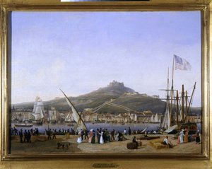 Přístav Marseille od Louis Garneray, sd. kolem 1820, Olej na plátně, V. 0,330; L. 0,460. CCIP Sb.