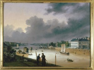 Přístav Nantes od Louis Garneray, sd. kolem 1820, Olej na plátně, V. 0,330; L. 0,460. CCIP Sb. od Ambroise Louis Garneray