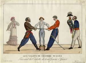 Toaleta mladého ruského důstojníka, c. 1815 od Ambroise Louis Garneray