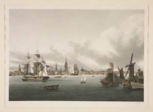 Pohled na Philadelphii od Ambroise Louis Garneray