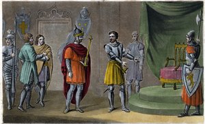 Chilperic II (670 - 721) byl dosazen na trůn Rainfroi v roce 715. Navrhl a vyryl Ambroise Tardieu v roce 1825. od Ambroise Tardieu
