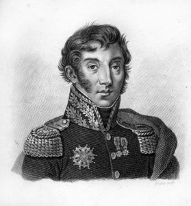 Hrabě Jean Maximilien Lamarque (1770-1832), francouzský generál a politik v „Portrétech francouzských generálů po vítězstvích a výbojích Francouzů““. Vyryl Ambroise Tardieu v roce 1818. Sbírka Stella.