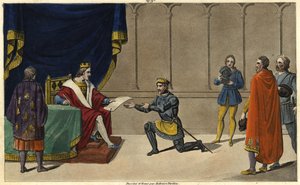 V roce 1327 Karel IV. Bel (1294-1328) vytvořil z bourbonského panství vévodský pár (duche pairie) ve prospěch syna Roberta de Clermonta a vnuka Saint-Louis Ludvíka I. od Ambroise Tardieu