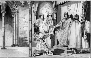 V roce 1327 Karel IV. Bel (1294-1328) postavil bourbonské panství ve prospěch syna Roberta de Clermonta a vnuka Saint-Louis Ludvíka I. od Ambroise Tardieu