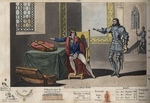 Ludvík XI. (1423-1483) je vězněn v Peronne a ze svého bytu může vidět věž, kde po 6 letech zajetí zemřel Karel III. Svobodu znovu získal až poté, co na kříži Karla Velikého přísahal, že bude věrný smlouvě, která od Ambroise Tardieu