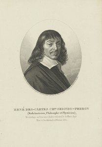 Portrét filozofa René Descartese 1596-1650, cca 1820.
