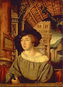 Portrét mladého muže, 1518 (tempera na panelu)