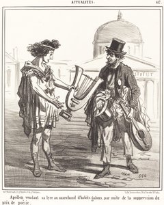Apollo prodává svou lyru od Amédée Charles Henri Cham