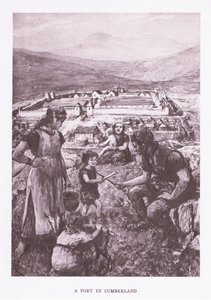 Pevnost v Cumberlandu, ilustrace z The Roman Soldier, 1928